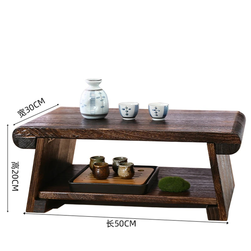 50X30X20 CM Folding Low Floor Table Modern Minimalist Compact Tatami Coffee Table Wooden Japanese Tea Table For Living Room F602