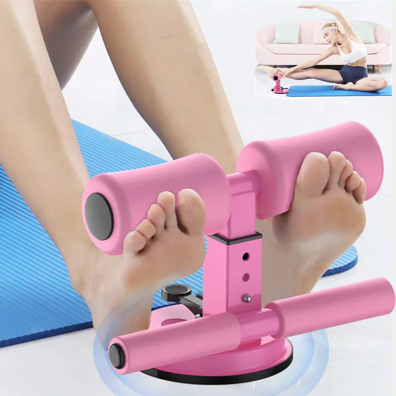 ABS Trainer Sit Up Bar Self-Suction Fitness Equipment Abdominal Strength Trainer Home Gym Muscle Training Men Women Weightloss