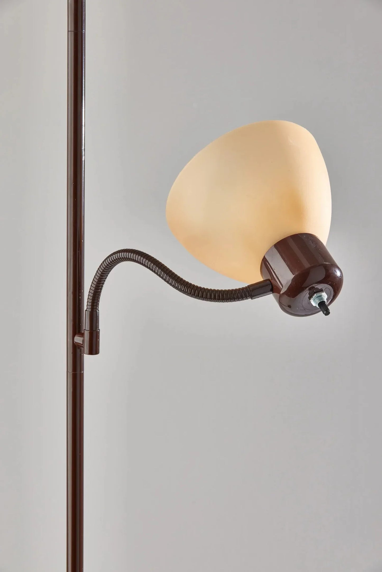72'' Combo Floor Lamp, Adjustable Reading Lamp, Brown, Modern Add To Adult Home Office. Home Decor Floor Lamps for Living Room