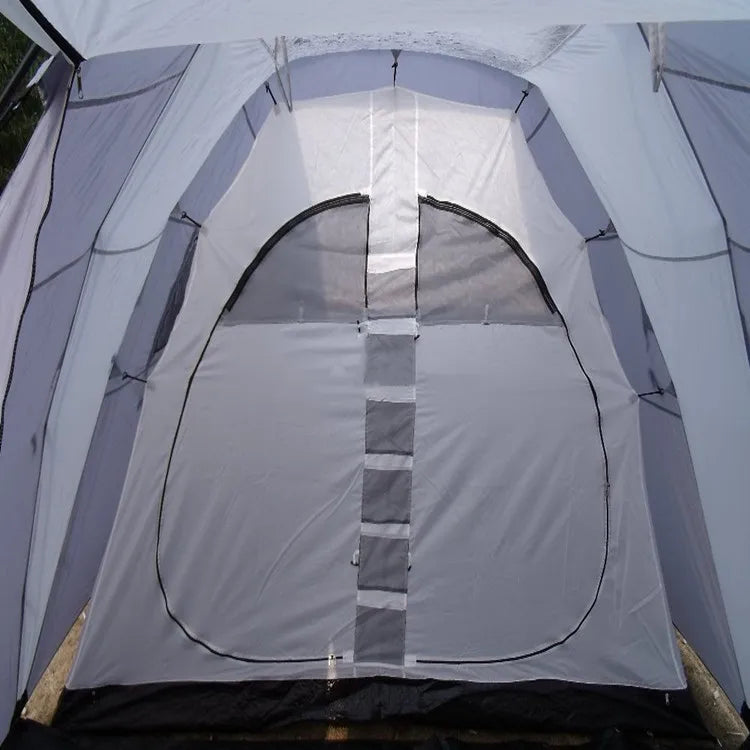 Competitive price 6 man heavy duty resort outdoor double layer light rainproof camping tent