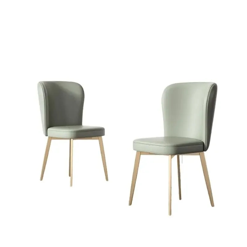 Leather Beach Dining Chairs Bedroom Kitchen Accent Outdoor Garden Design Dining Chairs Salon Silla Nordica Balcony Furniture