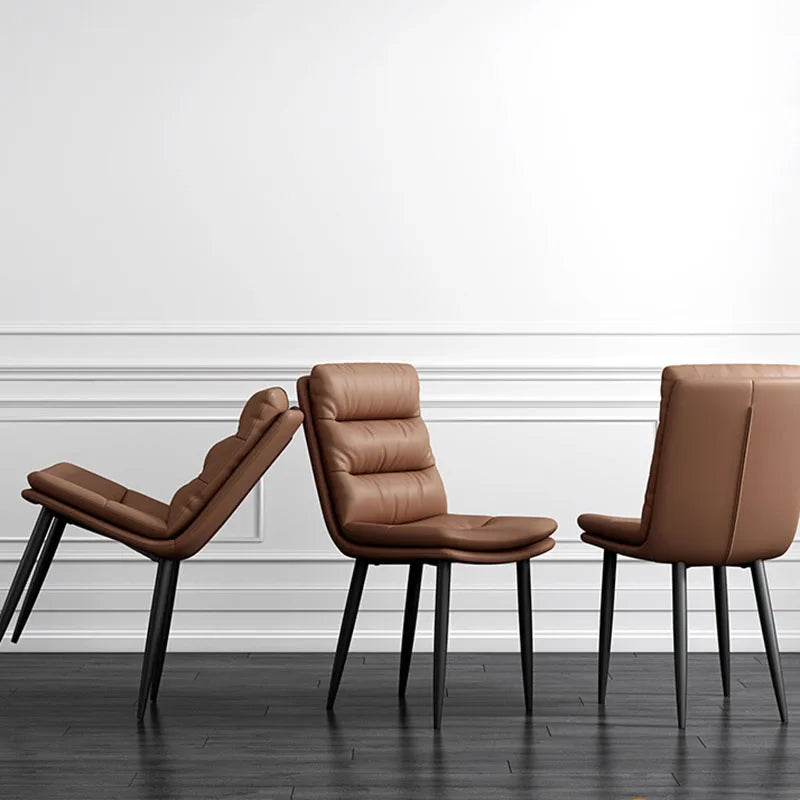Leather Modern Dining Chair Nordic Accent Luxury Ergonomic Computer Office Chair Cushion Muebles Para El Hogar Home Furniture