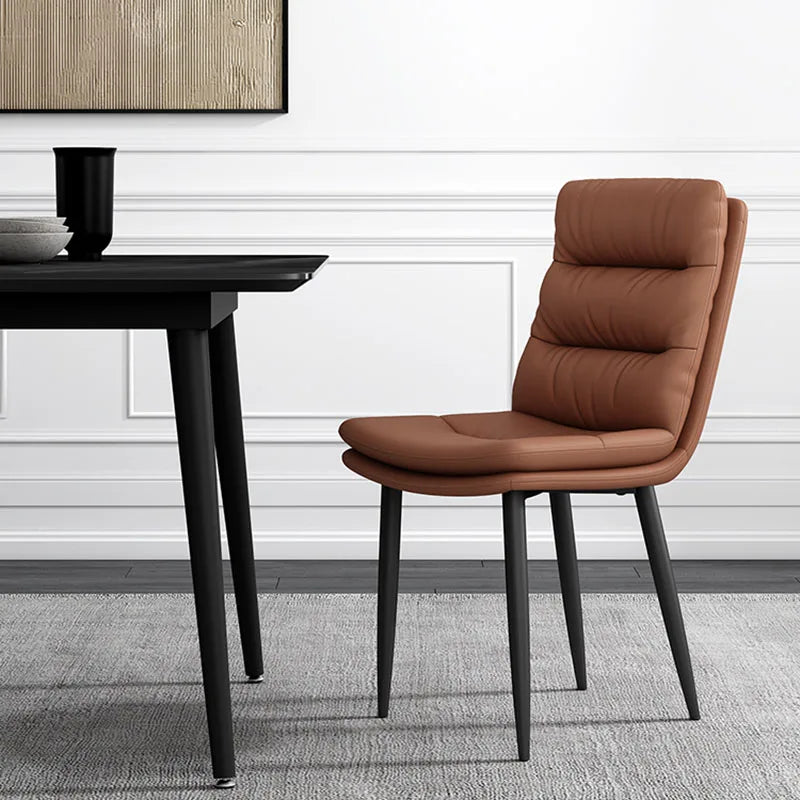 Leather Modern Dining Chair Nordic Accent Luxury Ergonomic Computer Office Chair Cushion Muebles Para El Hogar Home Furniture
