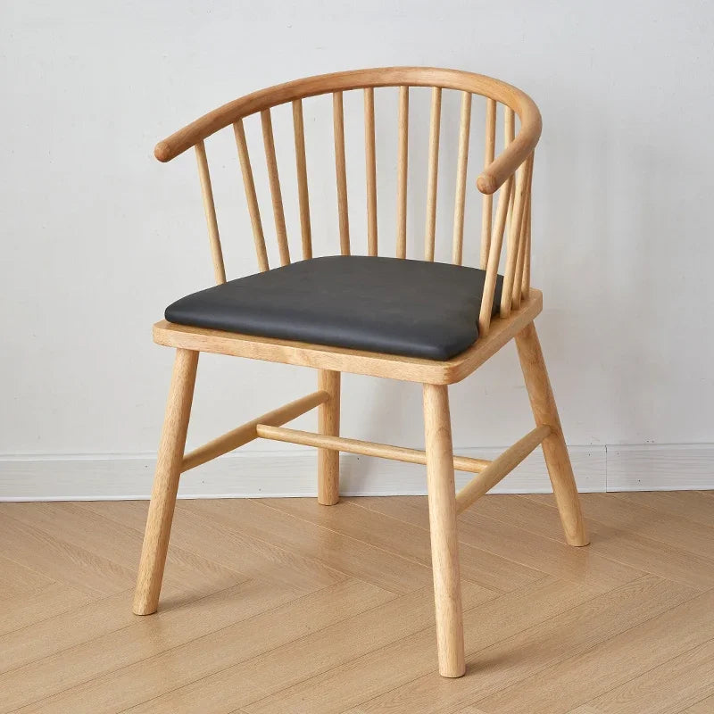 Nordic Wooden Dining Chairs Mobile Office Kitchen Relax Weddings Bedroom Accent Dining Chairs Sillas De Comedor Home Furniture