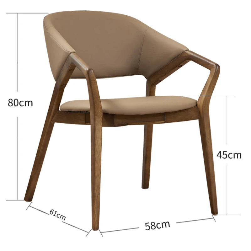 Kitchen Designer Dining Chairs Accent Living Room Wood Home Dining Chairs Luxury Office Sillas Comedor Home Furniture RR50DC