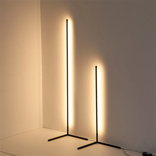 Nordic minimalist floor lamp room decor Corner lights bedroom led lights living room indoor lighting background wall floor lamps