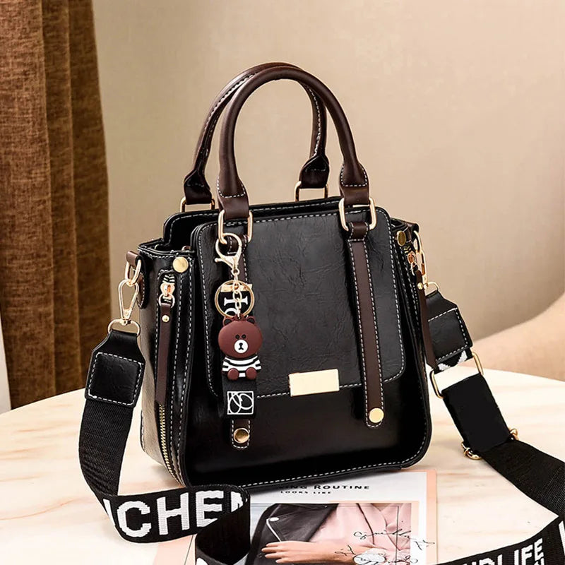 Fashion PU Leather Ladies HandBags Women Messenger Bags Totes Crossbody Shoulder Bag Boston Hand Bags Hot Sale Bolsa Feminina