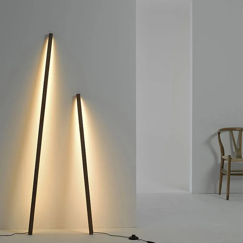 Nordic Minimalist Wood Floor Lamps Living Room Modern Solid Wooden Standing Lamp Home Simple Vertical Led Stand Light Fixture