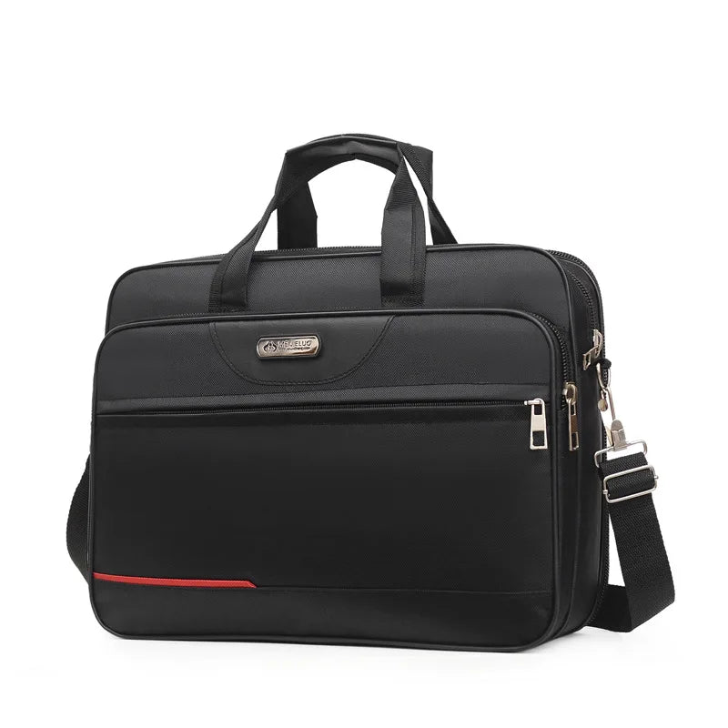 Men's Briefcase Weekend Travel Business Document Storage Bag Laptop Protection Handbag Material Organize Pouch Accessories