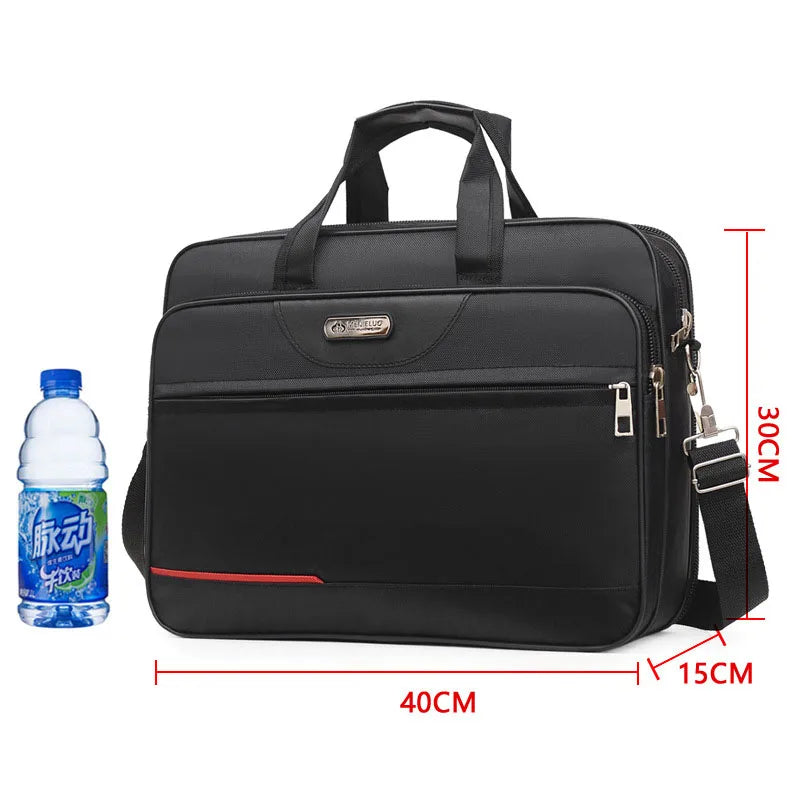 Men's Briefcase Weekend Travel Business Document Storage Bag Laptop Protection Handbag Material Organize Pouch Accessories