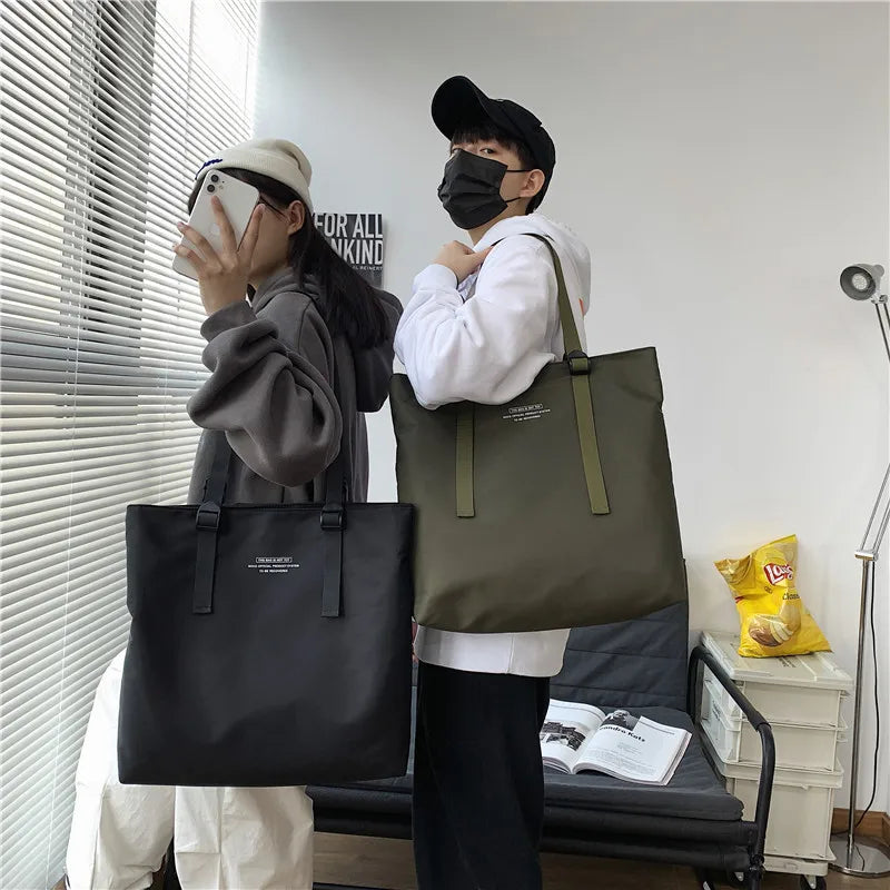 New Large Capacity Unisex Shoulder Bag Waterproof Man Handbag Crossbody Bags Man Nylon Casual Tote Bag Hand Shopper Bag bolsa 가방