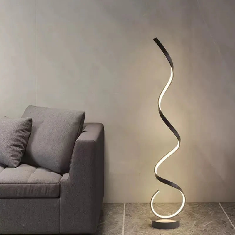 Modern LED Strip Floor Lamp For Bedroom Bedside  Living Room Sofa Ambiance Vertical Table Lamp Study Reading Lights Fixtures