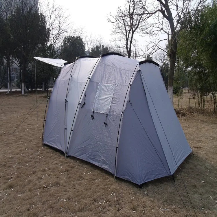 Competitive price 6 man heavy duty resort outdoor double layer light rainproof camping tent