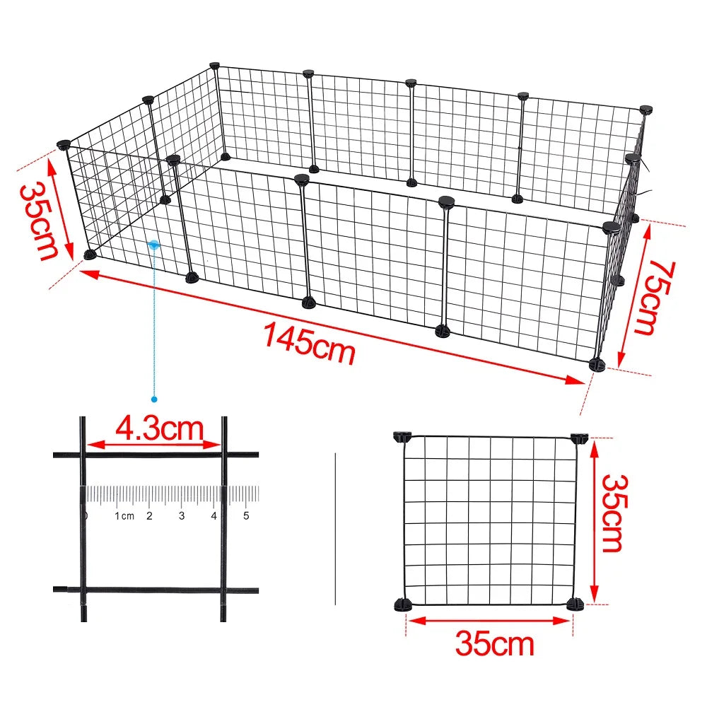 Outdoor Puppy Box Verstelbare Draad Plastic Behuizing Voor Kleine Dieren Konijnen Hamster Kennel Huis Kitten Honden