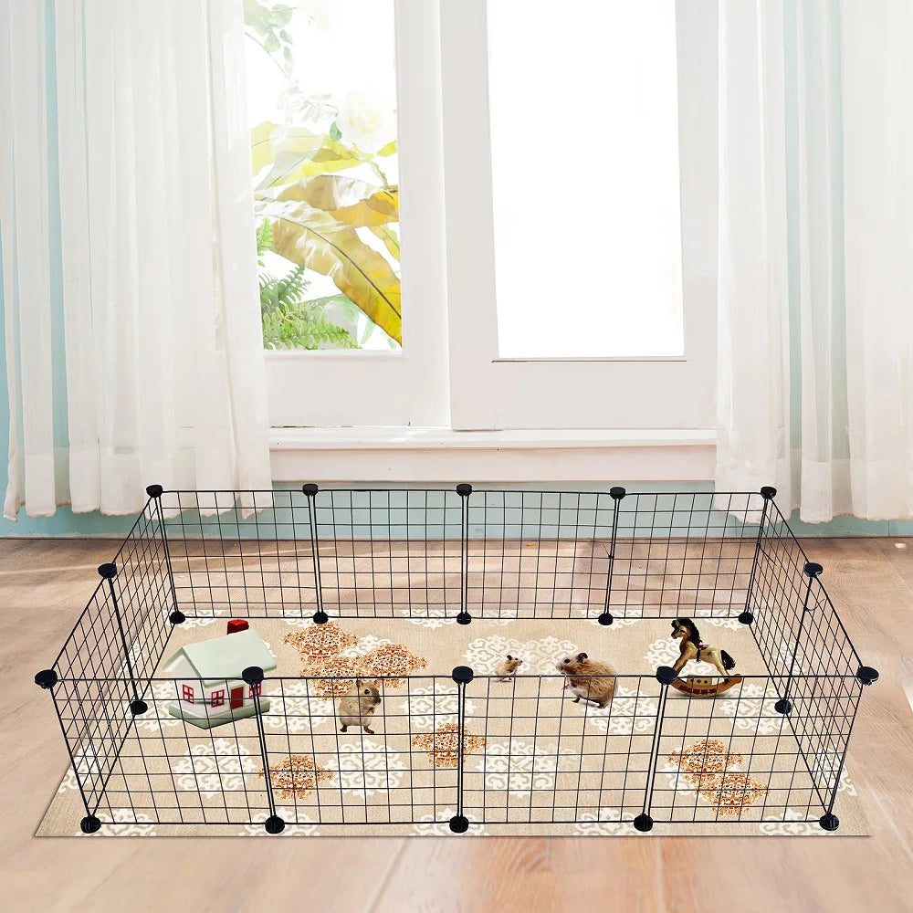 Outdoor Puppy Box Verstelbare Draad Plastic Behuizing Voor Kleine Dieren Konijnen Hamster Kennel Huis Kitten Honden