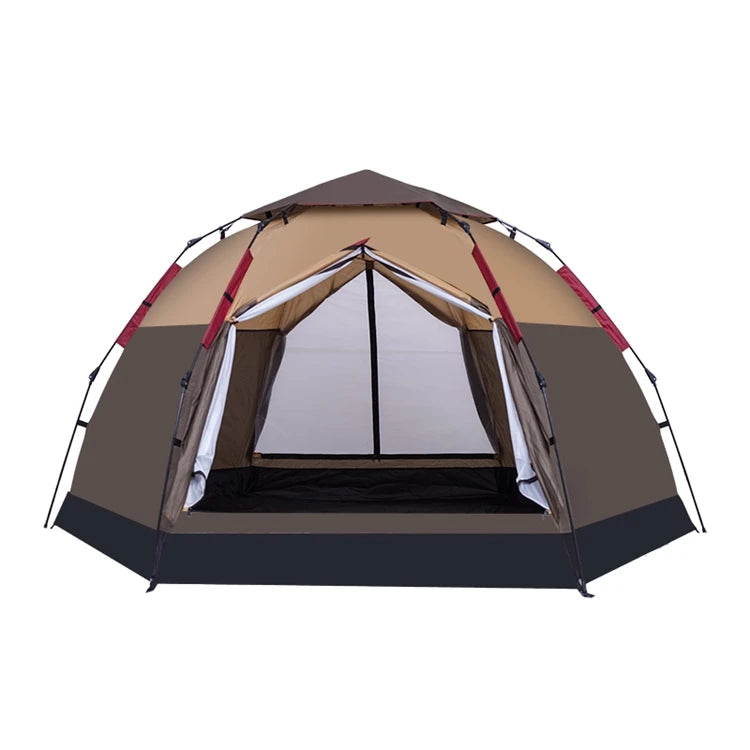 Family resort outdoor tourist travel glamping camping luxury automatic tent in stock