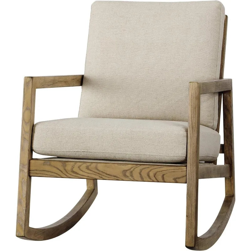 NEW Coastal Upholstered Accent Chair, Beige