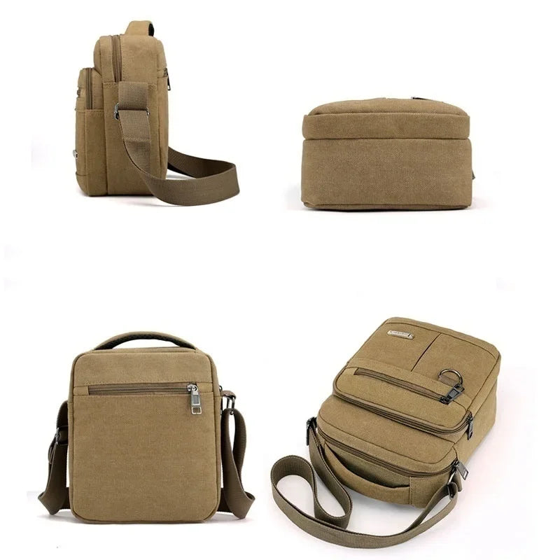 New Fashion Mens Canvas Bag Casual Handbag Shoulder Bag Messenger Bag