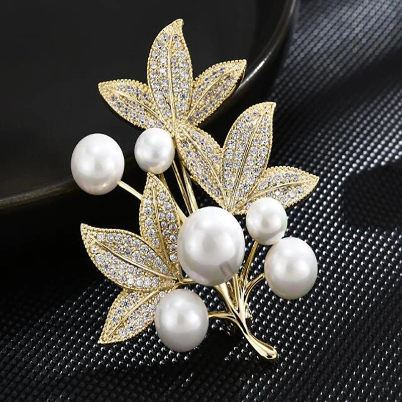 Fashion Luxury Coat Brooch Suit Jacket Corsage Fixed Clothing Pin Women's Accessories