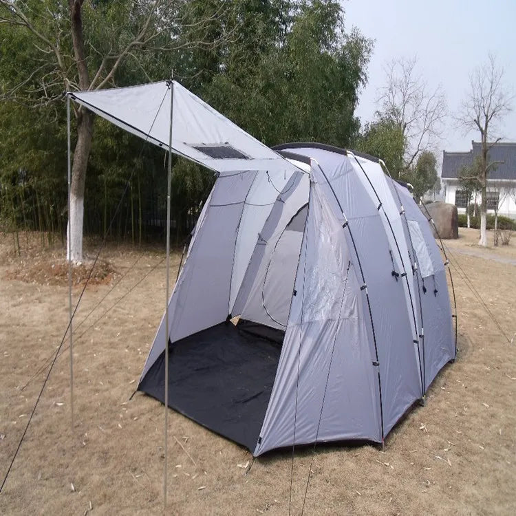 Competitive price 6 man heavy duty resort outdoor double layer light rainproof camping tent