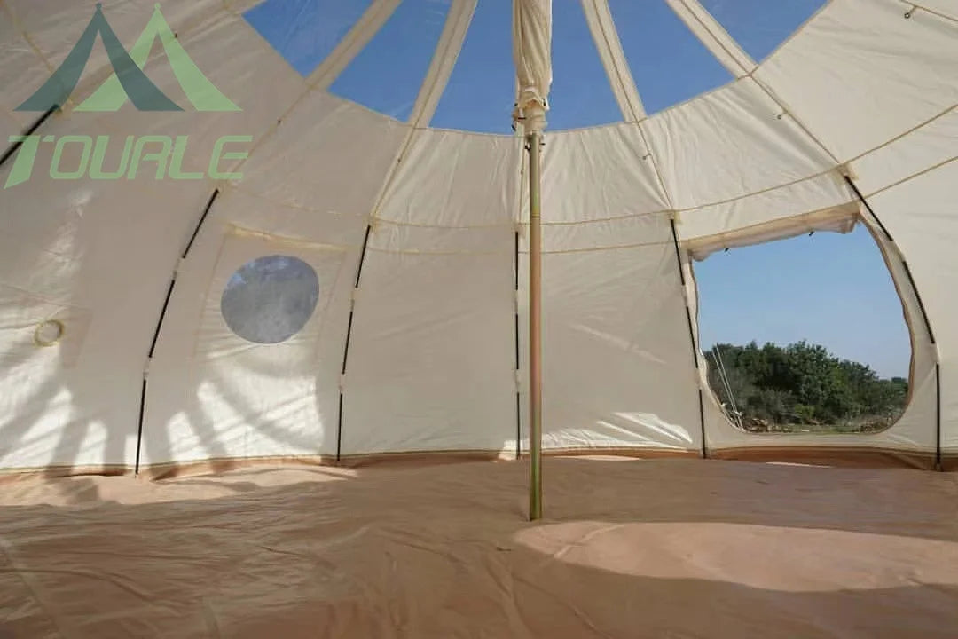 tent factory hotel tent house for custom size Safari glamping cotton canvas resort tent