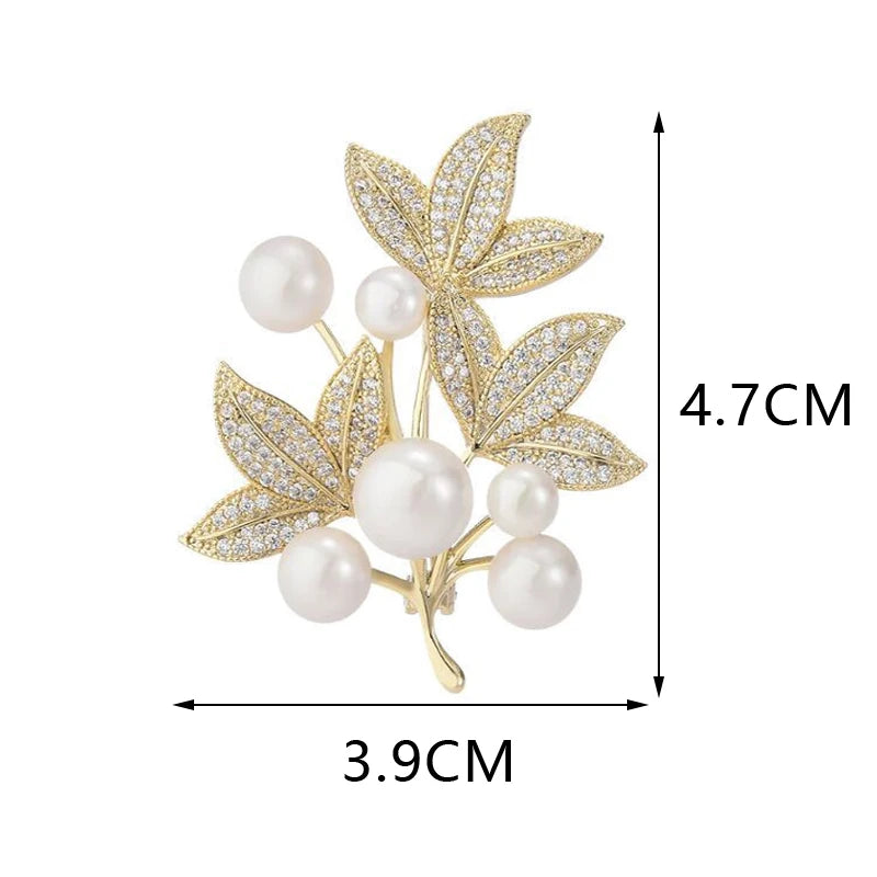 Fashion Luxury Coat Brooch Suit Jacket Corsage Fixed Clothing Pin Women's Accessories